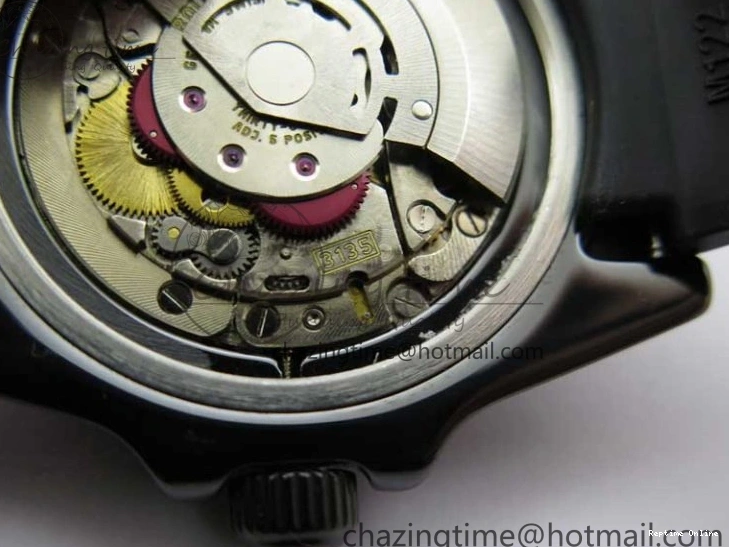 0109 Submariner 40mm Black Ceramic 5GF Best Edition Cream Dial on Black Rubber Strap SA Neat 2470